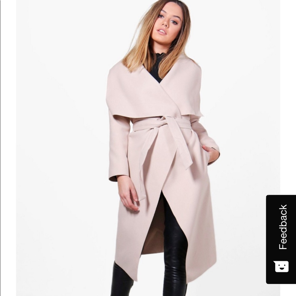 Water fall shawl coat